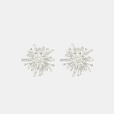 Mt Cook Lily Silver Studs-jewellery-The Vault