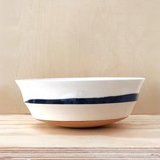 Medium Cradle Bowl Blue Slip Highlight-artists-and-brands-The Vault