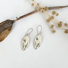 Pohutukawa Leaf Earrings-jewellery-The Vault