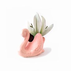 Swan Vase Small Pink-artists-and-brands-The Vault