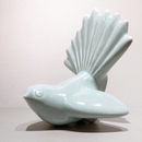 Ceramic Fantail Wall Art Turquoise Green