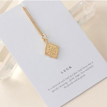 Luck Necklace Gold Plate