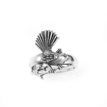 Fantail Silver Ring Silver