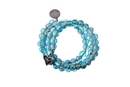 Flexi Glass Bead Bracelet Aqua