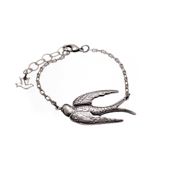 Ant Silver Swallow Bracelet