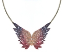 Leather Angel Wing Necklace