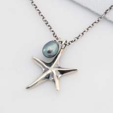 Starfish Necklace Silver-jewellery-The Vault