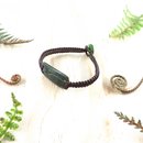 Pounamu Bracelet Multi Cord Brown