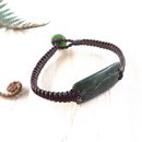 Pounamu Bracelet Multi Cord Brown