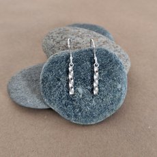 Tiny Twist Earrings Silver Short-jewellery-The Vault