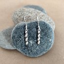 Silver Tiny Twist Earrings Short