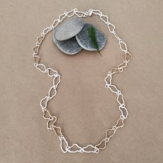 Silver and Brass Cloud Link Chain-jewellery-The Vault