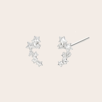 Among The Stars Climber Studs Silver