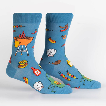 Men's Crew Socks Grillin It