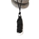 Huia Feather Pendant on Cord Style1