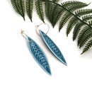 Porcelain Earrings Leaf