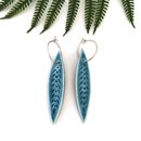 Porcelain Earrings Leaf