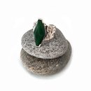 Diamond Pounamu Fern Cuff Ring