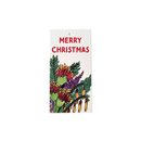 Native Flower Merry Christmas Tag