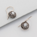 Mini Kina Drop Earrings Silver