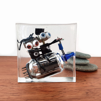 Fred and Wilma Cryobot Sculpture