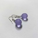 Sea Drops Glass Earrings Lilac