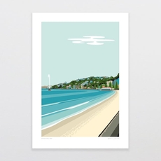 Oriental Bay A4 Print-artists-and-brands-The Vault
