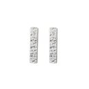 Bar Stud Earrings Siver