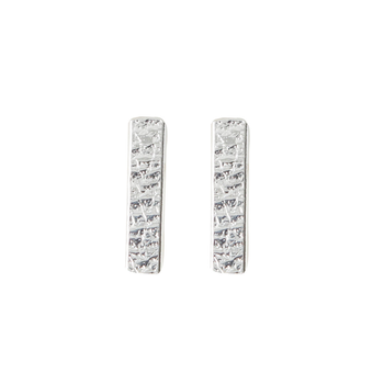 Bar Stud Earrings Siver