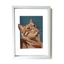 Ginger Cat Framed Original Art Work