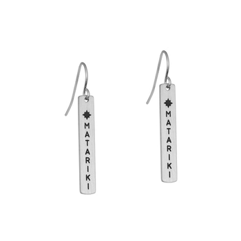 Matariki Earrings Silver Plate