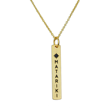 Matariki Necklace Gold Plate