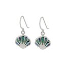 Paua Shell Earrings Silver