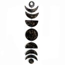 Moon Phases Wall Hanging Black Speckled