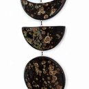 Moon Phases Wall Hanging Black Speckled