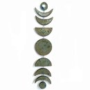 Moon Phases Wall Hanging Green Brown Blue