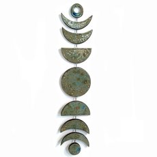 Moon Phases Wall Hanging Green Brown Blue-artists-and-brands-The Vault