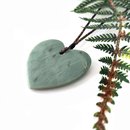 Pounamu Pendant Heart Large