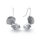 Fantail Earrings Silver
