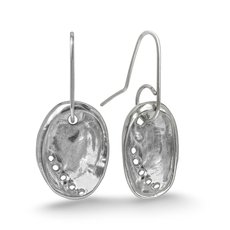 Baby Paua Earrings Silver-jewellery-The Vault