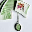 Chinese Design Pendant Oval Small