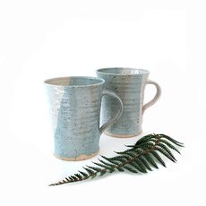 Blue and White Speckled Large Mug-artists-and-brands-The Vault