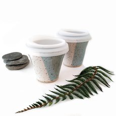 Blue and White Speckled Small Keep Cup-artists-and-brands-The Vault
