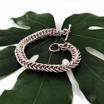 Chainmaille Bracelet Heavy Gauge Half Persian