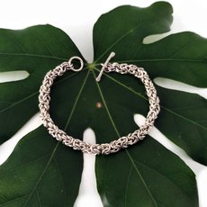 Chainmaille Bracelet Light Gauge Byzantine-jewellery-The Vault