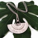 Grand Protractor Pendant Heavy Belcher Chain