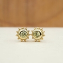 Life Force Sun Studs Gold Plate