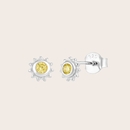 Life Force Sun Studs Gold Plate