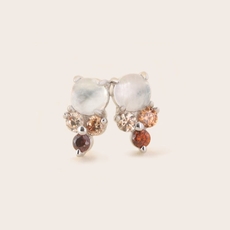 Dusk Stud Earrings Silver-artists-and-brands-The Vault