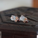 Dusk Stud Earrings Silver